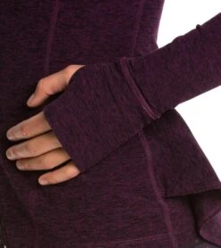 Beyond Yoga Peplum Back Jacket Black-Imperial Violet -Pranty Yoga Shop 1741300793379 blackimperialviolet 5a