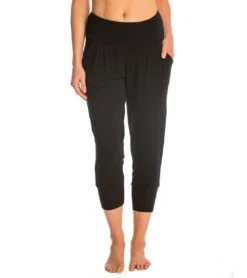 Beyond Yoga Modal Baby Terry Freestyle Yoga Jogger Pants Black -Pranty Yoga Shop 1741411713059 black