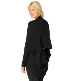 Beyond Yoga Cozy Fleece Convertible Cardigan Black -Pranty Yoga Shop 1741515096099 black 3a