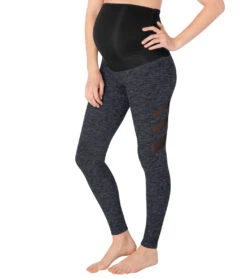 Beyond Yoga: Beyond The Bump Spacedye Maternity Triple Mesh Yoga Leggings