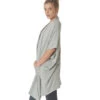 Beyond Yoga Cozy Fleece Origami Cardigan Light Heather Gray