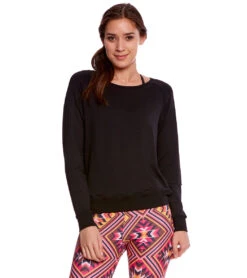 Beyond Yoga Seam You Later Workout Sweatshirt -Pranty Yoga Shop 1741541244963 black