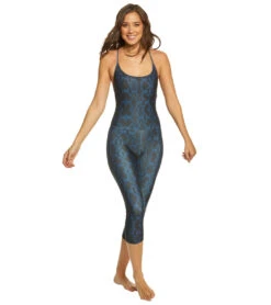 Onzie Yoga & Dance Long Leotard -Pranty Yoga Shop 1741546324003 navypython 1a