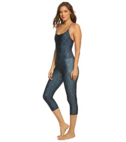 Onzie Yoga & Dance Long Leotard -Pranty Yoga Shop 1741546324003 navypython 2a