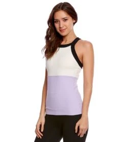 Beyond Yoga Kate Spade Blocked Bank Racer Yoga Tank Top -Pranty Yoga Shop 1741551599651 lilaccharmcream 2a