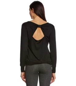 Beyond Yoga Kate Spade Modal Terry Bow Pullover 9 Beyond Yoga Kate Spade Modal Terry Bow Pullover -Pranty Yoga Shop 1741554614307 jetblack 3a