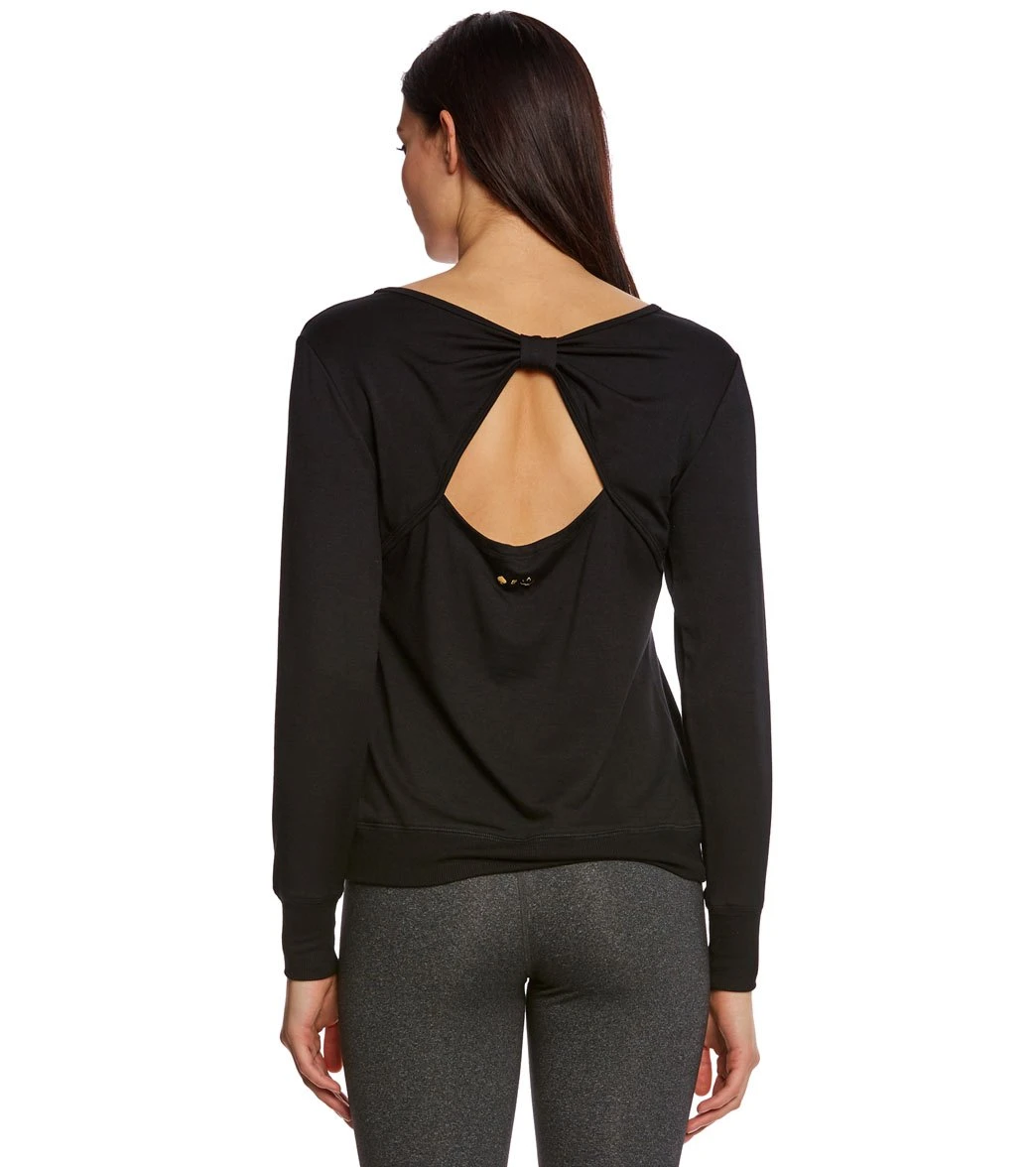 Beyond Yoga Kate Spade Modal Terry Bow Pullover 5 Beyond Yoga Kate Spade Modal Terry Bow Pullover - Image 3