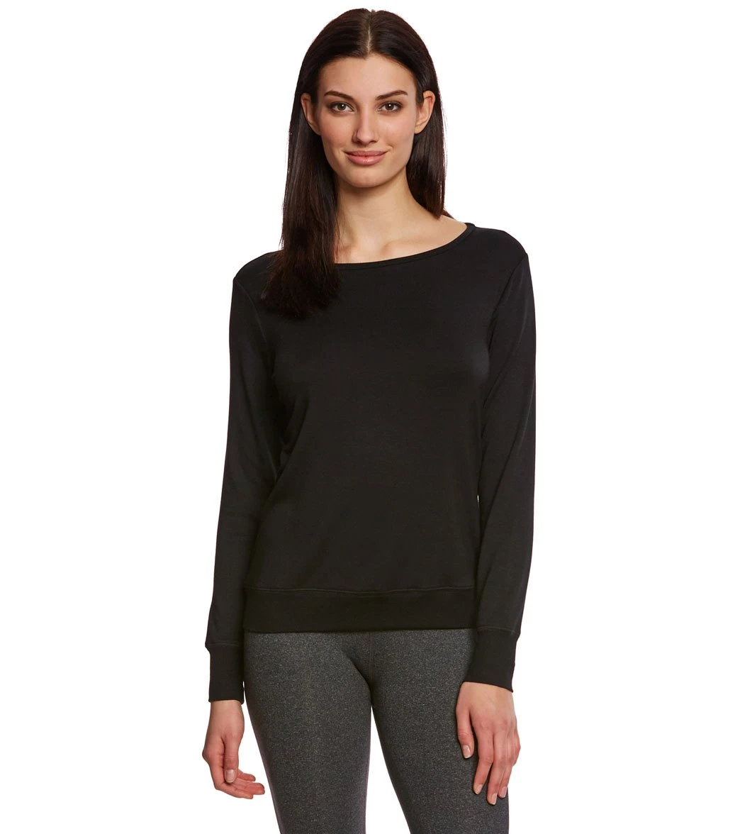 Beyond Yoga Kate Spade Modal Terry Bow Pullover 7 Beyond Yoga Kate Spade Modal Terry Bow Pullover - Image 5