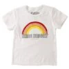 Spiritual Gangster Toddler Girls Retro Rainbow Tee -Pranty Yoga Shop 1741574144035 2t