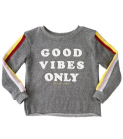 Spiritual Gangster Kids Good Vibes Only Yoga Crop Sweatshirt