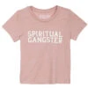 Spiritual Gangster Toddler Girls SG Varsity Tee -Pranty Yoga Shop 1741592494115 pink 1a