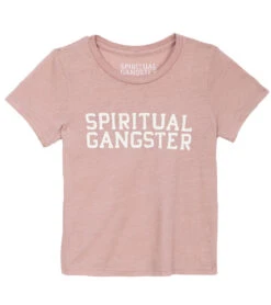 Spiritual Gangster Toddler Girls SG Varsity Tee Pink