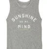 Spiritual Gangster Kids Girls Sunshine On My Mind Muscle Tank Heather Grey -Pranty Yoga Shop 1741604192291 heathergrey 1