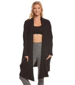 Beyond Yoga Easy Rider Origami Cardigan -Pranty Yoga Shop 1741632634915 black 1a