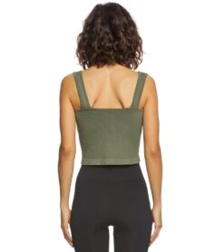 Free People Solid Rib Brami Yoga Crop Top Moss 7 Free People Solid Rib Brami Yoga Crop Top Moss -Pranty Yoga Shop 1741684834339 moss 3a