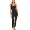 Everyday Yoga Radiant Solid Strappy Back Long Leotard 28" Black 1 Everyday Yoga Radiant Solid Strappy Back Long Leotard 28" Black -Pranty Yoga Shop 1741745717283 black 2a
