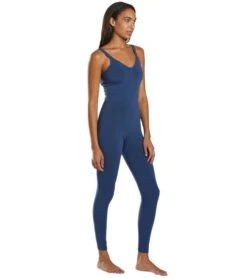 Everyday Yoga Radiant Solid Strappy Back Long Leotard 28" -Pranty Yoga Shop 1741746012195 truenavy 3a 1