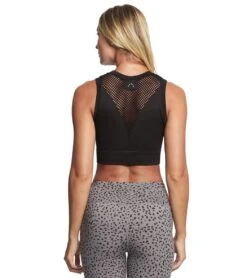 Varley Langley Seamless Yoga Sports Bra -Pranty Yoga Shop 1741763117091 black 3a