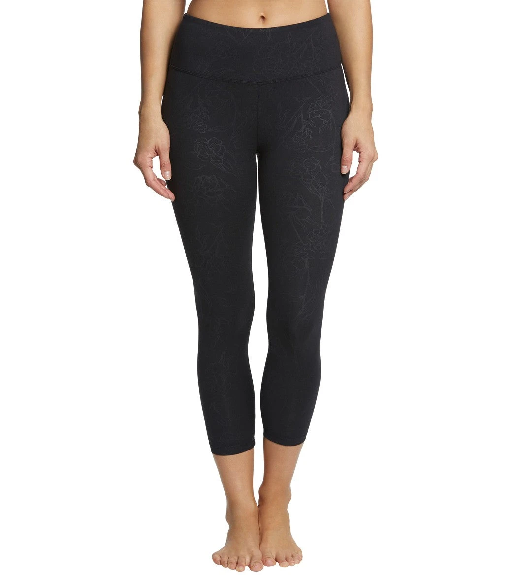 Balance Collection Embossed High Waisted Yoga Capris 9 Balance Collection Embossed High Waisted Yoga Capris - Image 7