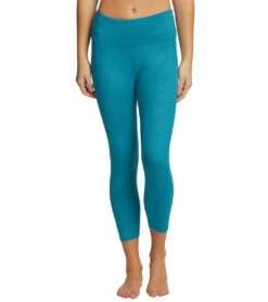 Balance Collection Embossed High Waisted Yoga Capris