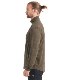 Vuori Men's Ease Performance Yoga 1/2 Zip -Pranty Yoga Shop 1741818003491 evergreenheather 2a