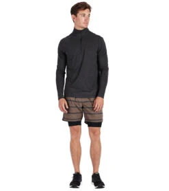 Vuori Men's Ease Performance Yoga 1/2 Zip -Pranty Yoga Shop 1741818232867 charcoalheather 4a