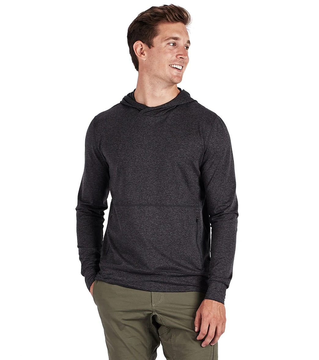 Vuori Men's Ponto Performance Yoga Pullover Charcoal Heather 6 Vuori Men's Ponto Performance Yoga Pullover Charcoal Heather - Image 4
