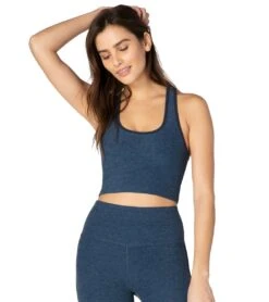 Beyond Yoga Spacedye Slip Open Cropped Yoga Tank Insignia Navy -Pranty Yoga Shop 1741819838499 insignianavy