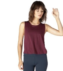 Beyond Yoga Aquarius Twisted Yoga Tank Team Burgundy -Pranty Yoga Shop 1741821509667 teamburgundy 4a