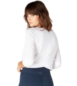 Beyond Yoga Back Out Reversible Cropped Yoga Pullover -Pranty Yoga Shop 1741822132259 white 3a