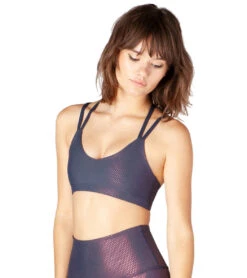Beyond Yoga Spot On Yoga Sports Bra Nocturnal Navy/Team Burgundy Spot On
