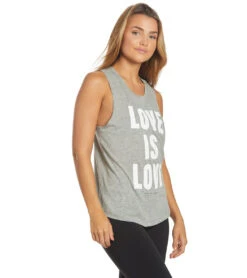 Spiritual Gangster Love Muscle Tank Medium Heather Grey