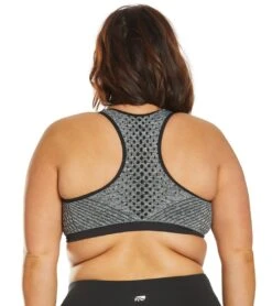 Marika Plus Size Marianne Seamless Yoga Sports Bra 16 Marika Plus Size Marianne Seamless Yoga Sports Bra -Pranty Yoga Shop 1741838319651 heatherblackwithsolidtrim 3a