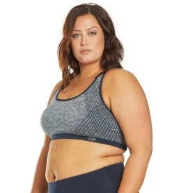 Marika Plus Size Marianne Seamless Yoga Sports Bra 24 Marika Plus Size Marianne Seamless Yoga Sports Bra -Pranty Yoga Shop 1741838516259 heathernavyblazerwithsolidtrim 5a