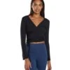 Everyday Yoga Studio To Street Layering Crop Wrap -Pranty Yoga Shop 1741839302691 black 1a