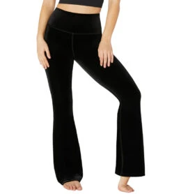Beyond Yoga Velvet Bell Yoga Pants Black