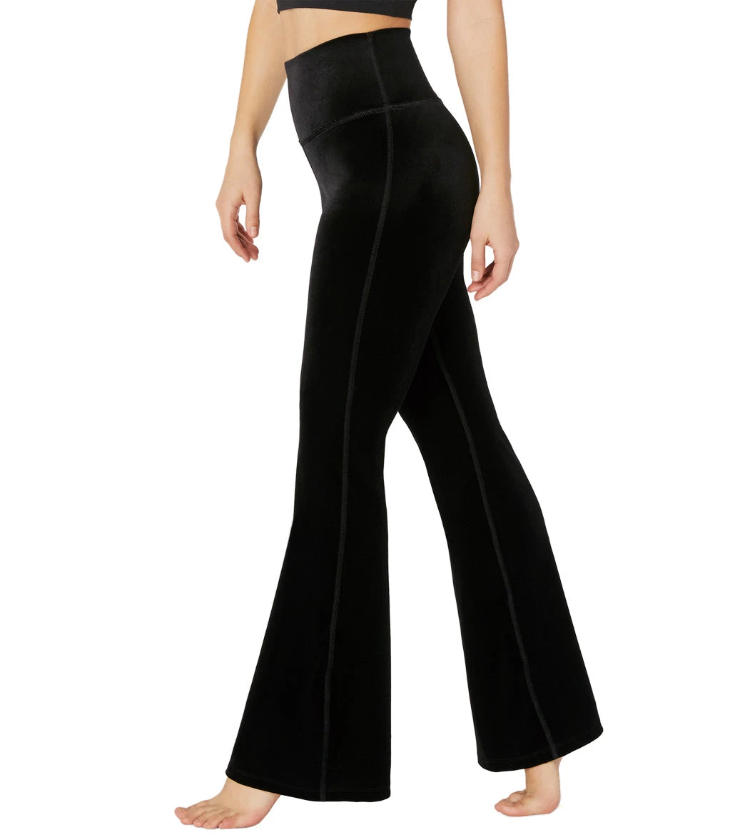 Beyond Yoga Velvet Bell Yoga Pants Black 6 Beyond Yoga Velvet Bell Yoga Pants Black - Image 4
