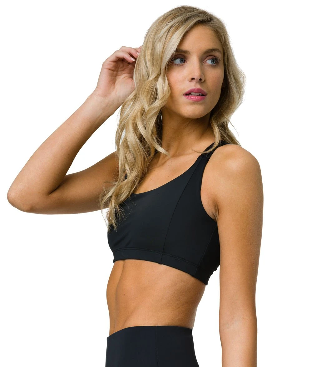 Onzie Aerial Yoga Sports Bra Shiny/Matte Black 4 Onzie Aerial Yoga Sports Bra Shiny/Matte Black - Image 2