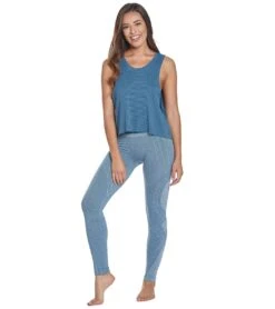 NUX Inside Track Yoga Tank Steely Skies -Pranty Yoga Shop 1741847789603 steelyskies 4a