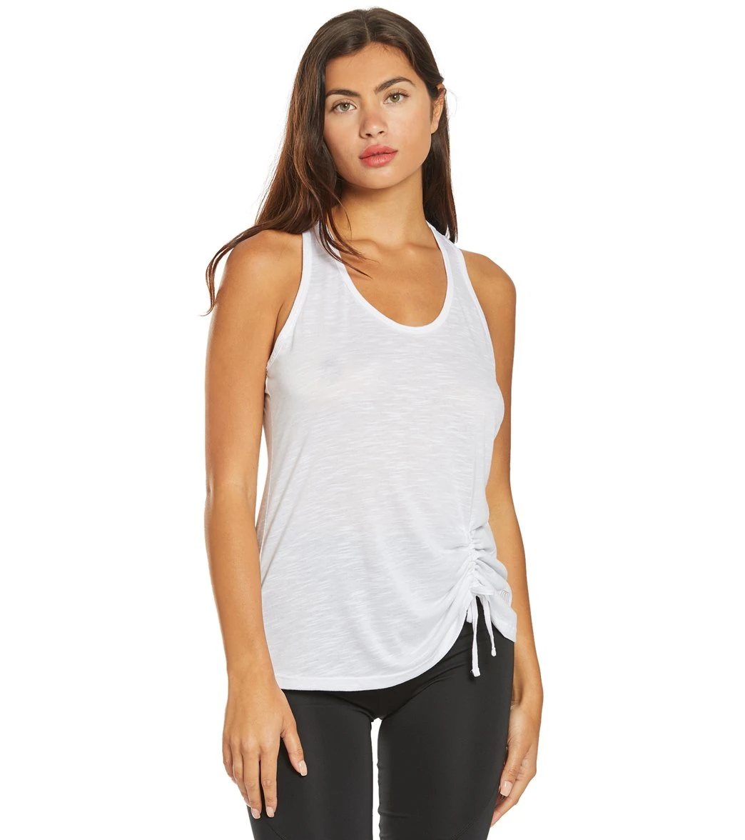 Balance Collection Cleo Cinch Yoga Tank White 6 Balance Collection Cleo Cinch Yoga Tank White - Image 4