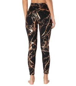 Beyond Yoga Lost Your Marbles High Waisted 7/8 Yoga Leggings -Pranty Yoga Shop 1741851787299 blackshinyrosegoldmarble 3a