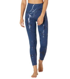 Beyond Yoga Lost Your Marbles High Waisted 7/8 Yoga Leggings -Pranty Yoga Shop 1741851918371 bluehorizonshinynavymarble
