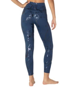 Beyond Yoga Lost Your Marbles High Waisted 7/8 Yoga Leggings -Pranty Yoga Shop 1741851918371 bluehorizonshinynavymarble 3a
