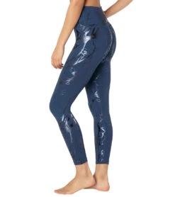 Beyond Yoga Lost Your Marbles High Waisted 7/8 Yoga Leggings -Pranty Yoga Shop 1741851918371 bluehorizonshinynavymarble 4a