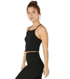 Beyond Yoga Step Beyond Cropped Yoga Tank -Pranty Yoga Shop 1741853491235 black 4a