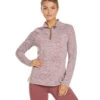 Balance Collection 1/4 Zip After Yoga Pullover -Pranty Yoga Shop 1741855359011 heatheramaranth 1a