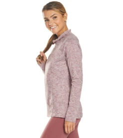 Balance Collection 1/4 Zip After Yoga Pullover -Pranty Yoga Shop 1741855359011 heatheramaranth 5a