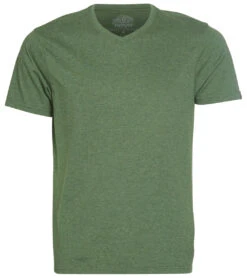PrAna Men's V Neck Short Sleeve Workout Tee Pineneedle Heather -Pranty Yoga Shop 1768194932771 pineneedleheather