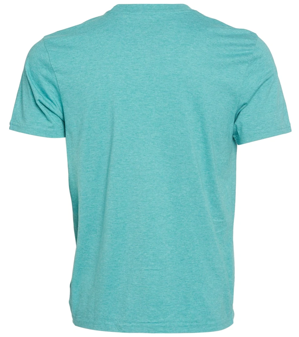 PrAna Men's PrAna Crew Tee Azurite Heather 3 PrAna Men's PrAna Crew Tee Azurite Heather