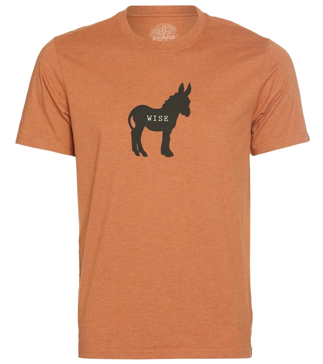 PrAna Men's Wise Ass Journeyman Tee Russett Heather 4 PrAna Men's Wise Ass Journeyman Tee Russett Heather - Image 2